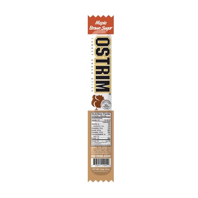 Ostrim Turkey Snack Stick Maple Brown Sugar